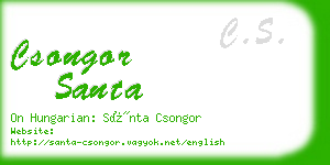 csongor santa business card